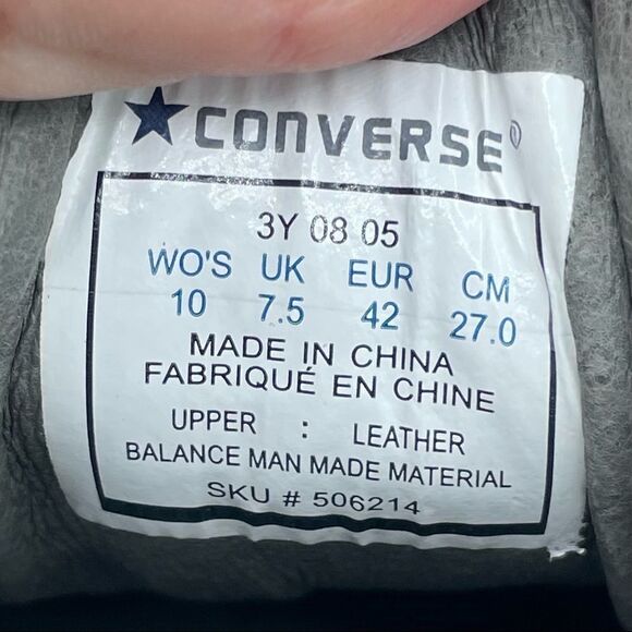 ~Converse Revival Ox Leather Sneakers NWOB 10 - Picture 6 of 7